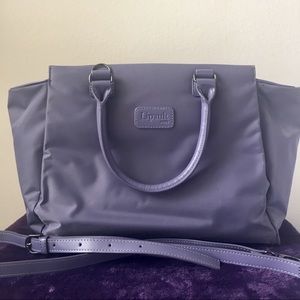 Lipault Lady Plume Satchel Bag in Lavender